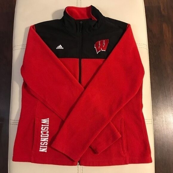 Adidas Wisconsin Full Zip Size: L - Picture 1 of 9